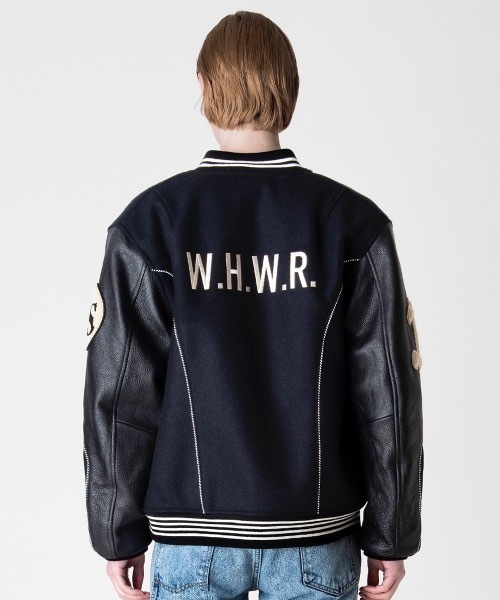 FORSOMEONE(フォーサムワン)の「FORSOMEONE F-CLUB JACKET(スタジャン・メンズ・ブラック・50/48)」の13枚目の写真