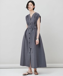 未使用品　カレンソロジー　コットンベルテッドワンピース　リネン　ギャザー　38 Curensology（カレンソロジー）の「Curensology(カレンソロジー