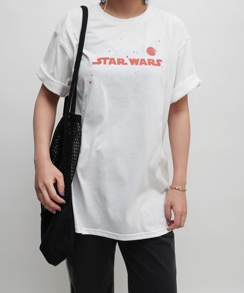 ARCHIVER(アーカイバ)の「【Bz】STAR WARSプリントユニセックスBIGTシャツ/プリントTシャツ(RZ)(Tシャツ/カットソー・メンズ・ブラック/スミクロ/オフホワイト/ピンク・FREE)」の15枚目の写真