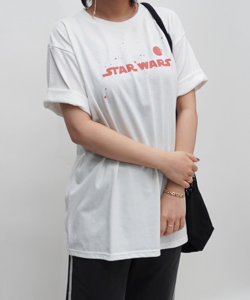 ARCHIVER(アーカイバ)の「【Bz】STAR WARSプリントユニセックスBIGTシャツ/プリントTシャツ(RZ)(Tシャツ/カットソー・メンズ・ブラック/スミクロ/オフホワイト/ピンク・FREE)」の10枚目の写真