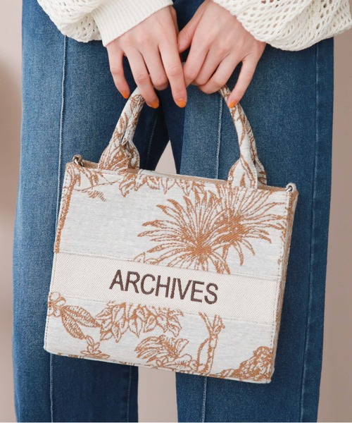 archives(アルシーヴ)の「ロゴジャガードバッグ(ショルダーバッグ・レディース・キャメル/ブラック・FREE)」の7枚目の写真