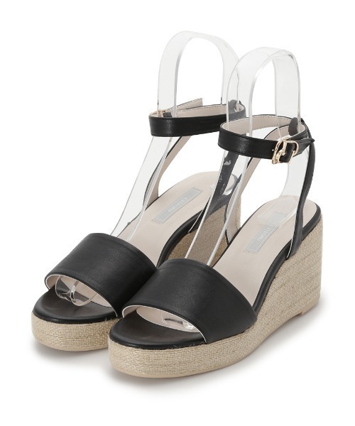 CELFORD（セルフォード）の「ロゴバックルウエッジソール（サンダル・レディース・グレイッシュベージュ/グリーン/ブラック・37/38/36）」の2枚目の写真