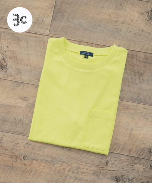 ITEMS URBANRESEARCH（アイテムズ アーバンリサーチ）の「USAコットン ムジポケットTシャツ（Tシャツ/カットソー・メンズ・オフホワイト/ブラック/イエロー/グリーン/ブルー・LARGE/MEDIUM）」の5枚目の写真