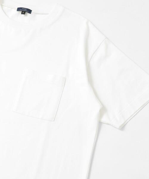 ITEMS URBANRESEARCH(アイテムズ アーバンリサーチ)の「USAコットン ムジポケットTシャツ(Tシャツ/カットソー・メンズ・オフホワイト/ブラック/イエロー/グリーン/ブルー・LARGE/MEDIUM)」の14枚目の写真