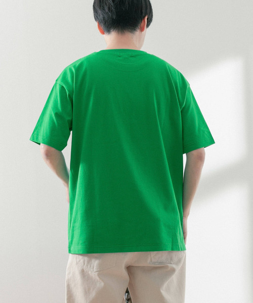 ITEMS URBANRESEARCH（アイテムズ アーバンリサーチ）の「USAコットン ムジポケットTシャツ（Tシャツ/カットソー・メンズ・オフホワイト/ブラック/イエロー/グリーン/ブルー・LARGE/MEDIUM）」の17枚目の写真