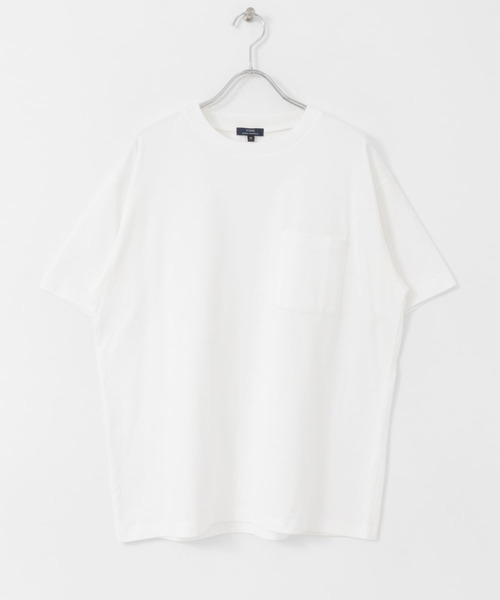 ITEMS URBANRESEARCH（アイテムズ アーバンリサーチ）の「USAコットン ムジポケットTシャツ（Tシャツ/カットソー・メンズ・オフホワイト/ブラック/イエロー/グリーン/ブルー・LARGE/MEDIUM）」の22枚目の写真