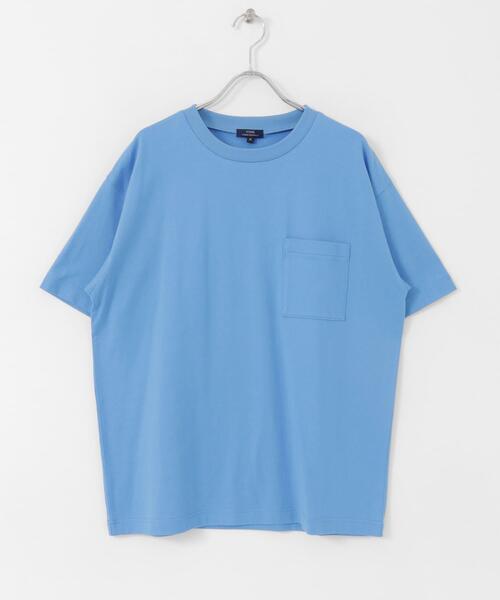 ITEMS URBANRESEARCH(アイテムズ アーバンリサーチ)の「USAコットン ムジポケットTシャツ(Tシャツ/カットソー・メンズ・オフホワイト/ブラック/イエロー/グリーン/ブルー・LARGE/MEDIUM)」の22枚目の写真