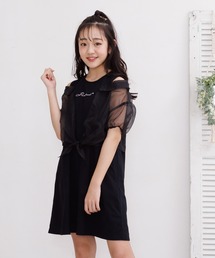 PINKHUNT（ピンクハント）の「PINKHUNT シアーシャツドッキングワンピース 8346K（ワンピース・キッズ）」