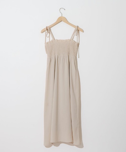 flower（フラワー）の「ナチュラルキャミワンピース４（ワンピース・レディース・アイボリー/グレー/ブラック・FREE）」の11枚目の写真