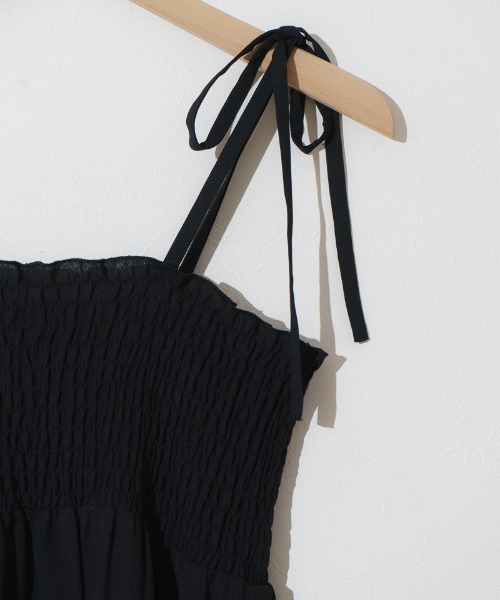 flower（フラワー）の「ナチュラルキャミワンピース４（ワンピース・レディース・アイボリー/グレー/ブラック・FREE）」の13枚目の写真