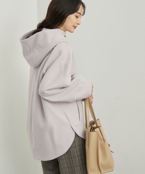 ROPE' PICNIC（ロペピクニック）の「ジャージメルトンジップアップフーディ（その他アウター・レディース・ライトグレー/ダークブラウン/ベージュ系その他/ブラック/ブラウン系その他・38）」の18枚目の写真