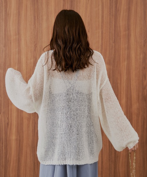 Shelly island（シェリーアイランド）の「モヘアタッチイージーニット