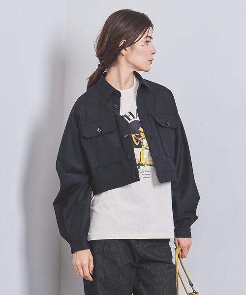 THE RERACS（ザ・リラクス）の「＜THE RERACS＞ショート CPO シャツジャケット（その他アウター・レディース・ダークグレー/ネイビー・38）」の2枚目の写真