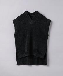 ATON ニットベスト ATON（エイトン）の「＜ATON＞コットン クルーネック ニットベスト