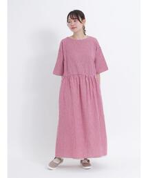 Samansa Mos2 | リネン混柄アソート前後2WAYワンピース(ワンピース)