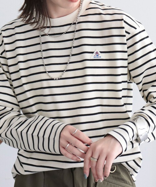 GEVACO（ゲバコ）の「【GEVACO/ゲバコ】ベーシックロングボーダーT（Tシャツ/カットソー・レディース・ホワイト系その他/ブラウン系その他/ブラック系その他・38）」の20枚目の写真