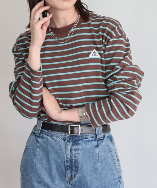 GEVACO（ゲバコ）の「【GEVACO/ゲバコ】ベーシックロングボーダーT（Tシャツ/カットソー・レディース・ホワイト系その他/ブラウン系その他/ブラック系その他・38）」の21枚目の写真