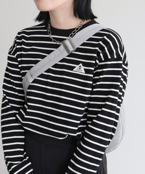 GEVACO（ゲバコ）の「【GEVACO/ゲバコ】ベーシックロングボーダーT（Tシャツ/カットソー・レディース・ホワイト系その他/ブラウン系その他/ブラック系その他・38）」の7枚目の写真