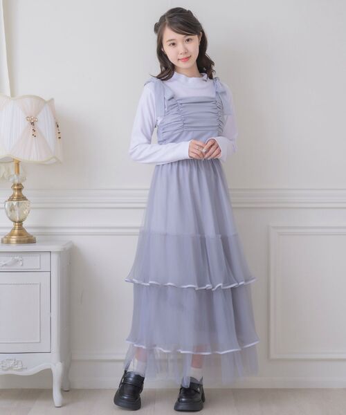 ems excite(エムズエキサイト)の「肩リボンビスチェ(シャツ/ブラウス・レディース・ナチュラル/ブルー/ブラック・FREE)」の12枚目の写真