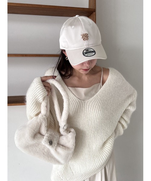 NEW ERA（ニューエラ）の「【SNIDEL|NEW ERA】コラボキャップ（キャップ・レディース・オレンジ/ネイビー/アイボリー/ミント・FREE）」の5枚目の写真