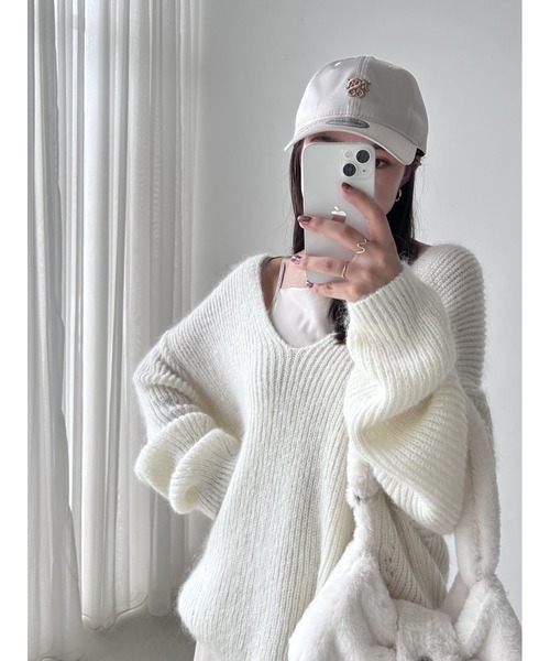 NEW ERA（ニューエラ）の「【SNIDEL|NEW ERA】コラボキャップ（キャップ・レディース・オレンジ/ネイビー/アイボリー/ミント・FREE）」の6枚目の写真