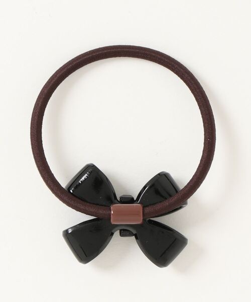 Fun & Daily(ファンアンドデイリー)の「アクリルリボンカラーヘアゴム(ヘアゴム・レディース・ブラウン/ベージュ/ブラック/レッド/ブルー/グリーン/ホワイト・FREE)」の8枚目の写真