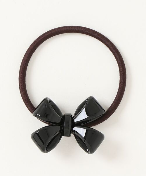 Fun & Daily(ファンアンドデイリー)の「アクリルリボンカラーヘアゴム(ヘアゴム・レディース・ブラウン/ベージュ/ブラック/レッド/ブルー/グリーン/ホワイト・FREE)」の9枚目の写真