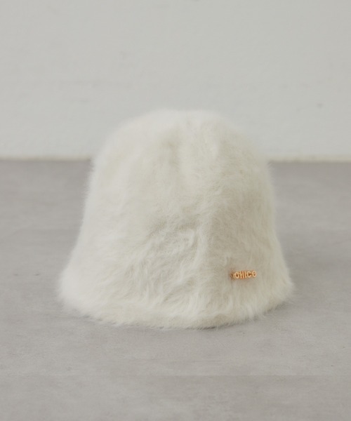 Chico（チコ）の「ブローチ付フェザーバケットハット（ハット・レディース・ベージュ/アイボリー/ブラック・FREE）」の14枚目の写真