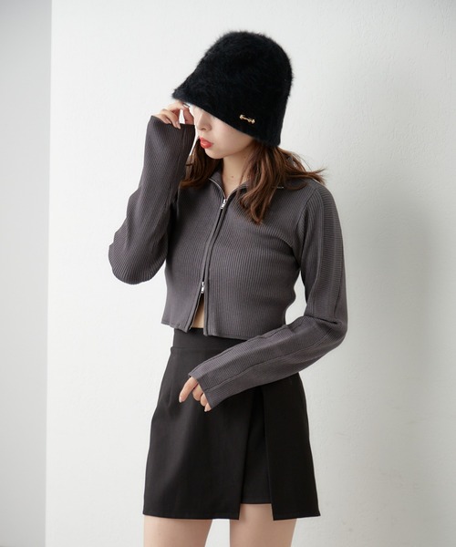 Chico（チコ）の「ブローチ付フェザーバケットハット（ハット・レディース・ベージュ/アイボリー/ブラック・FREE）」の8枚目の写真