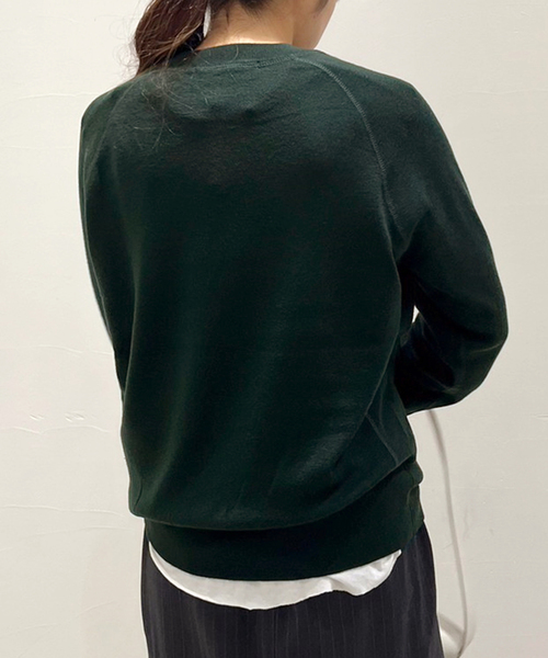 AP STUDIO（エーピーストゥディオ）の「New sweat like Knit（ニット/セーター・レディース・ネイビー/グリーン・FREE）」の9枚目の写真