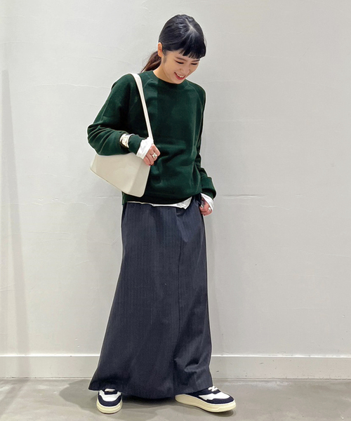 AP STUDIO（エーピーストゥディオ）の「New sweat like Knit（ニット/セーター・レディース・ネイビー/グリーン・FREE）」の10枚目の写真