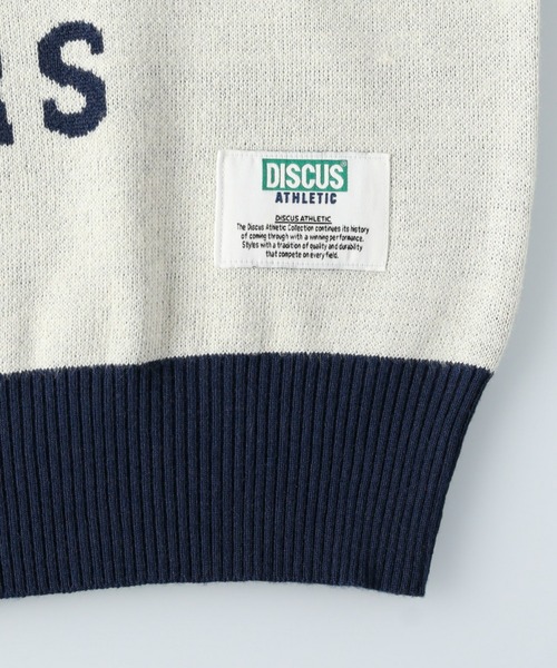 DISCUS ATHLETIC(ディスカス アスレチック)の「【DISCUS ATHLETIC】【DISCUS】カレッジジャガードニット(ニット/セーター・レディース・オレンジ/オフホワイト・M)」の9枚目の写真