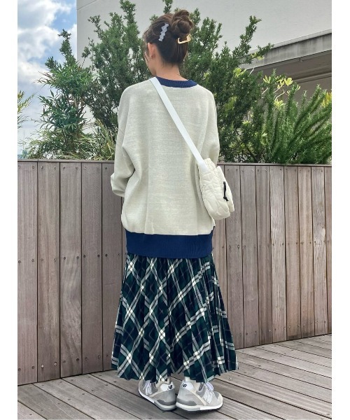 DISCUS ATHLETIC(ディスカス アスレチック)の「【DISCUS ATHLETIC】【DISCUS】カレッジジャガードニット(ニット/セーター・レディース・オレンジ/オフホワイト・M)」の15枚目の写真