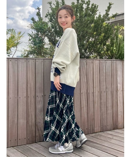 DISCUS ATHLETIC(ディスカス アスレチック)の「【DISCUS ATHLETIC】【DISCUS】カレッジジャガードニット(ニット/セーター・レディース・オレンジ/オフホワイト・M)」の14枚目の写真