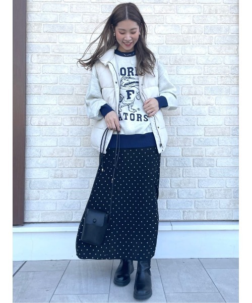 DISCUS ATHLETIC(ディスカス アスレチック)の「【DISCUS ATHLETIC】【DISCUS】カレッジジャガードニット(ニット/セーター・レディース・オレンジ/オフホワイト・M)」の17枚目の写真