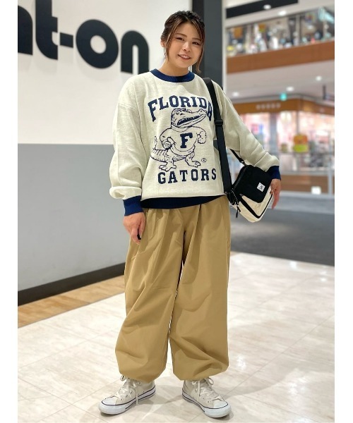 DISCUS ATHLETIC(ディスカス アスレチック)の「【DISCUS ATHLETIC】【DISCUS】カレッジジャガードニット(ニット/セーター・レディース・オレンジ/オフホワイト・M)」の18枚目の写真