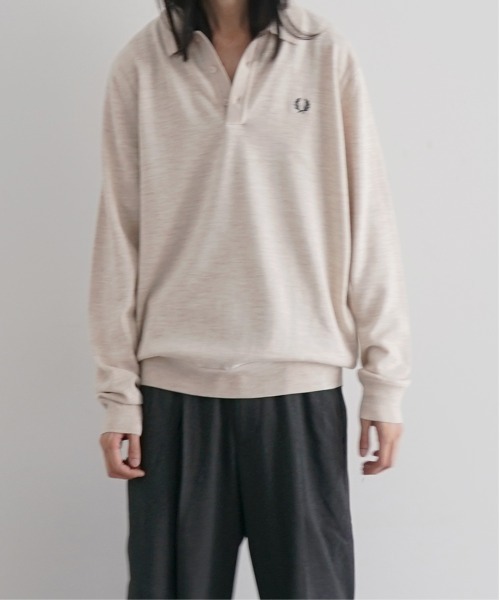 FRED PERRY(フレッドペリー)の「FRED PERRY Classic knitted shirt ls(ニット/セーター・メンズ・ブラック/ベージュ・M/L/S)」の1枚目の写真