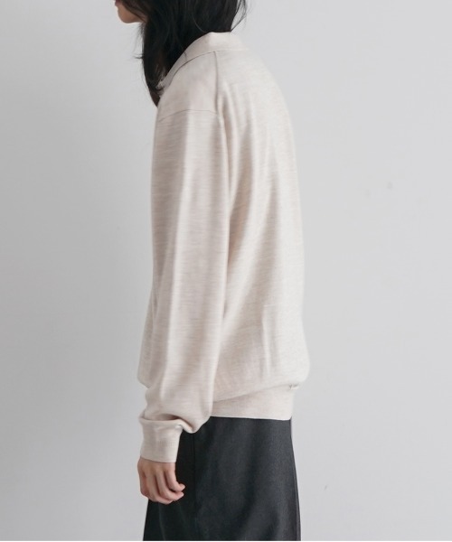 FRED PERRY(フレッドペリー)の「FRED PERRY Classic knitted shirt ls(ニット/セーター・メンズ・ブラック/ベージュ・M/L/S)」の8枚目の写真
