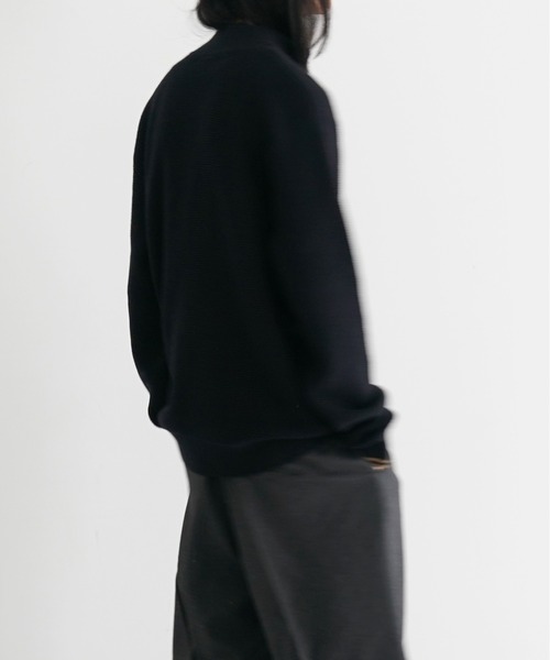 FRED PERRY(フレッドペリー)の「FRED PERRY Classic knitted shirt ls(ニット/セーター・メンズ・ブラック/ベージュ・M/L/S)」の4枚目の写真