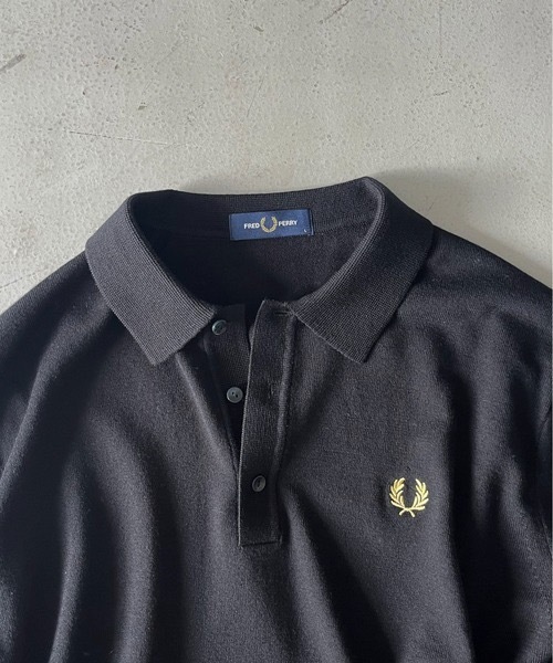 FRED PERRY(フレッドペリー)の「FRED PERRY Classic knitted shirt ls(ニット/セーター・メンズ・ブラック/ベージュ・M/L/S)」の9枚目の写真