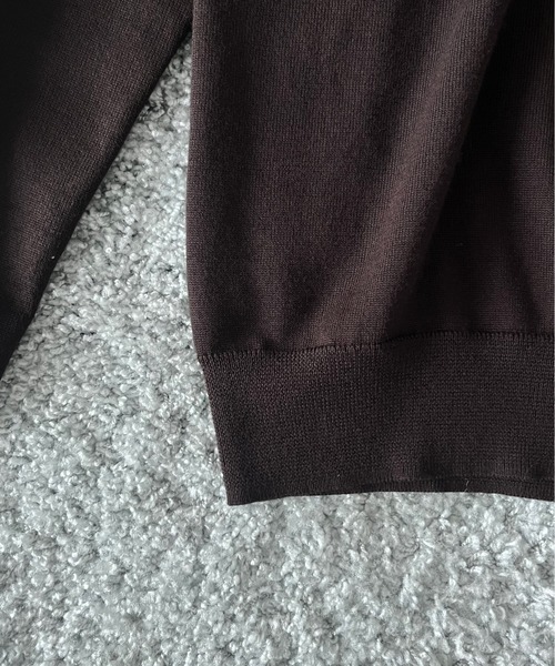 FRED PERRY(フレッドペリー)の「FRED PERRY Classic knitted shirt ls(ニット/セーター・メンズ・ブラック/ベージュ・M/L/S)」の12枚目の写真