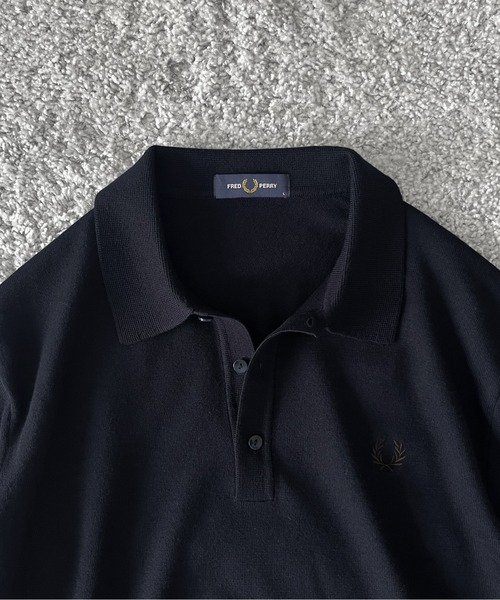 FRED PERRY(フレッドペリー)の「FRED PERRY Classic knitted shirt ls(ニット/セーター・メンズ・ブラック/ベージュ・M/L/S)」の13枚目の写真