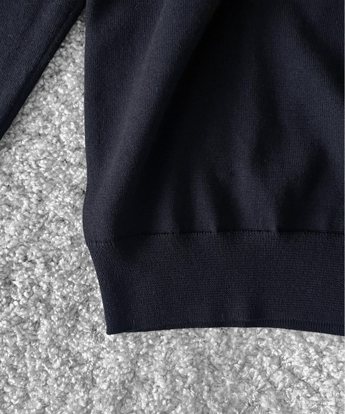 FRED PERRY(フレッドペリー)の「FRED PERRY Classic knitted shirt ls(ニット/セーター・メンズ・ブラック/ベージュ・M/L/S)」の15枚目の写真
