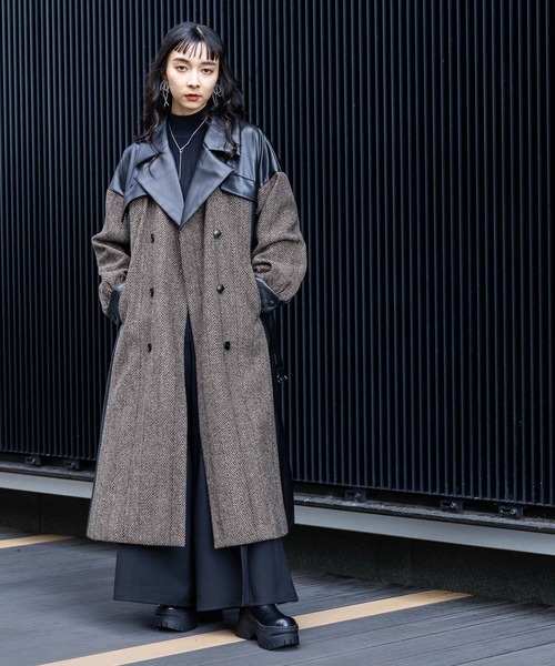 HARE（ハレ）の「ブロックランダムリブニット(HARE)（ニット/セーター・レディース・ブラック/ブルー/パープル/グリーン・FREE）」の17枚目の写真