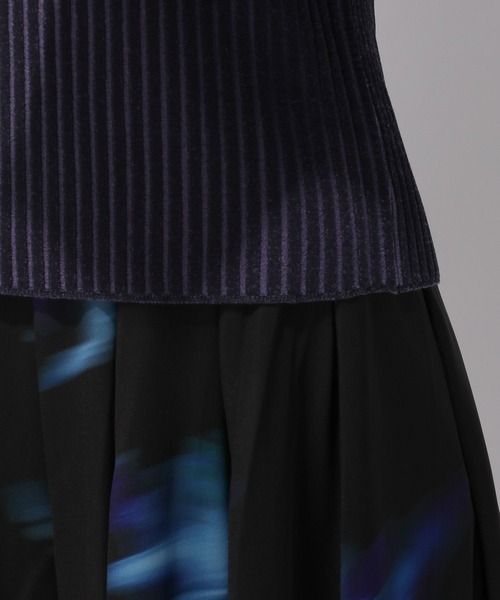 HARE（ハレ）の「ブロックランダムリブニット(HARE)（ニット/セーター・レディース・ブラック/ブルー/パープル/グリーン・FREE）」の12枚目の写真