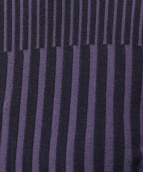 HARE（ハレ）の「ブロックランダムリブニット(HARE)（ニット/セーター・レディース・ブラック/ブルー/パープル/グリーン・FREE）」の14枚目の写真