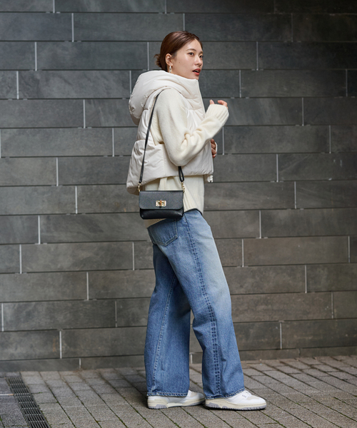 FRAMeWORK（フレームワーク）の「パファーショートベスト（ダウンベスト・レディース・サックスブルー/ホワイト系その他・FREE）」の8枚目の写真