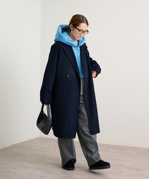 FRAMeWORK（フレームワーク）の「パファーショートベスト（ダウンベスト・レディース・サックスブルー/ホワイト系その他・FREE）」の22枚目の写真