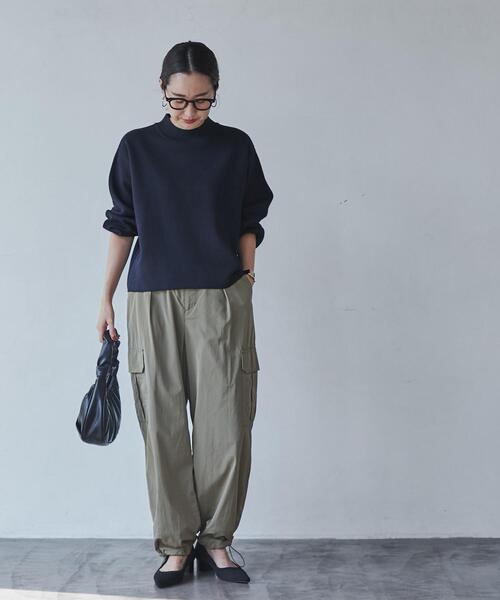 coen（コーエン）の「ナイロンカーゴパンツ（カーゴパンツ・レディース・オリーブ/ブラック・M/L）」の14枚目の写真