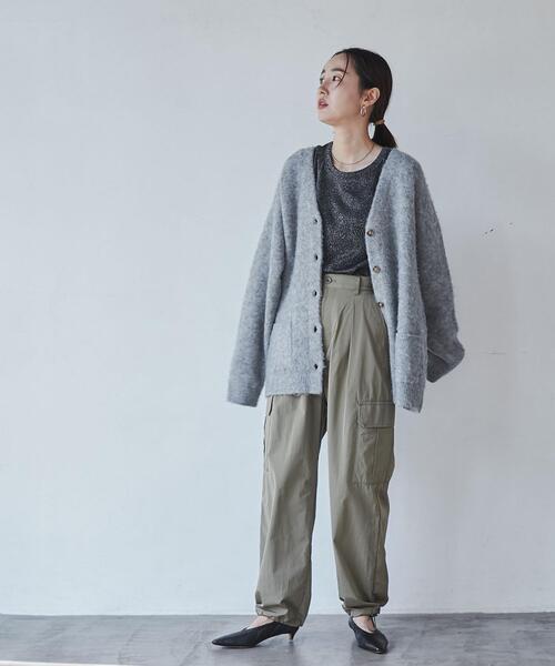 coen（コーエン）の「ナイロンカーゴパンツ（カーゴパンツ・レディース・オリーブ/ブラック・M/L）」の11枚目の写真